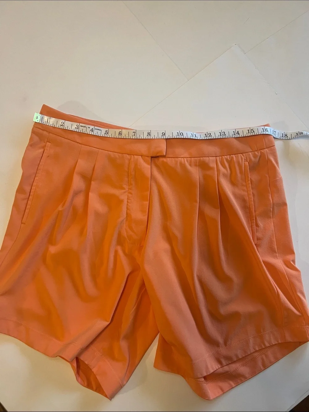 Nike Flex Ace Laser Orange Pleated Golf Shorts 10 M CI9833-871 TennisCore Preppy